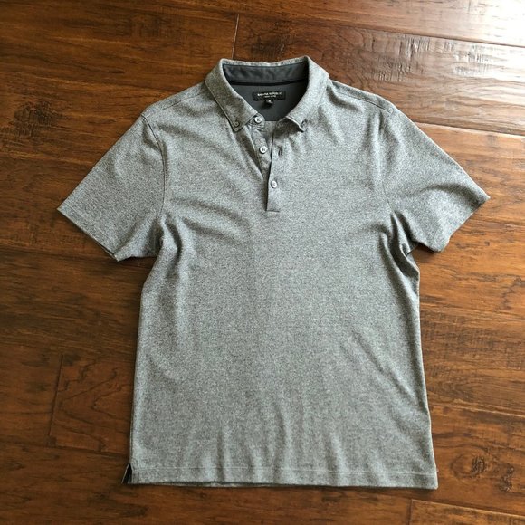 Banana Republic Other - Banana Republic mens luxury touch polo shirt gray heather M medium